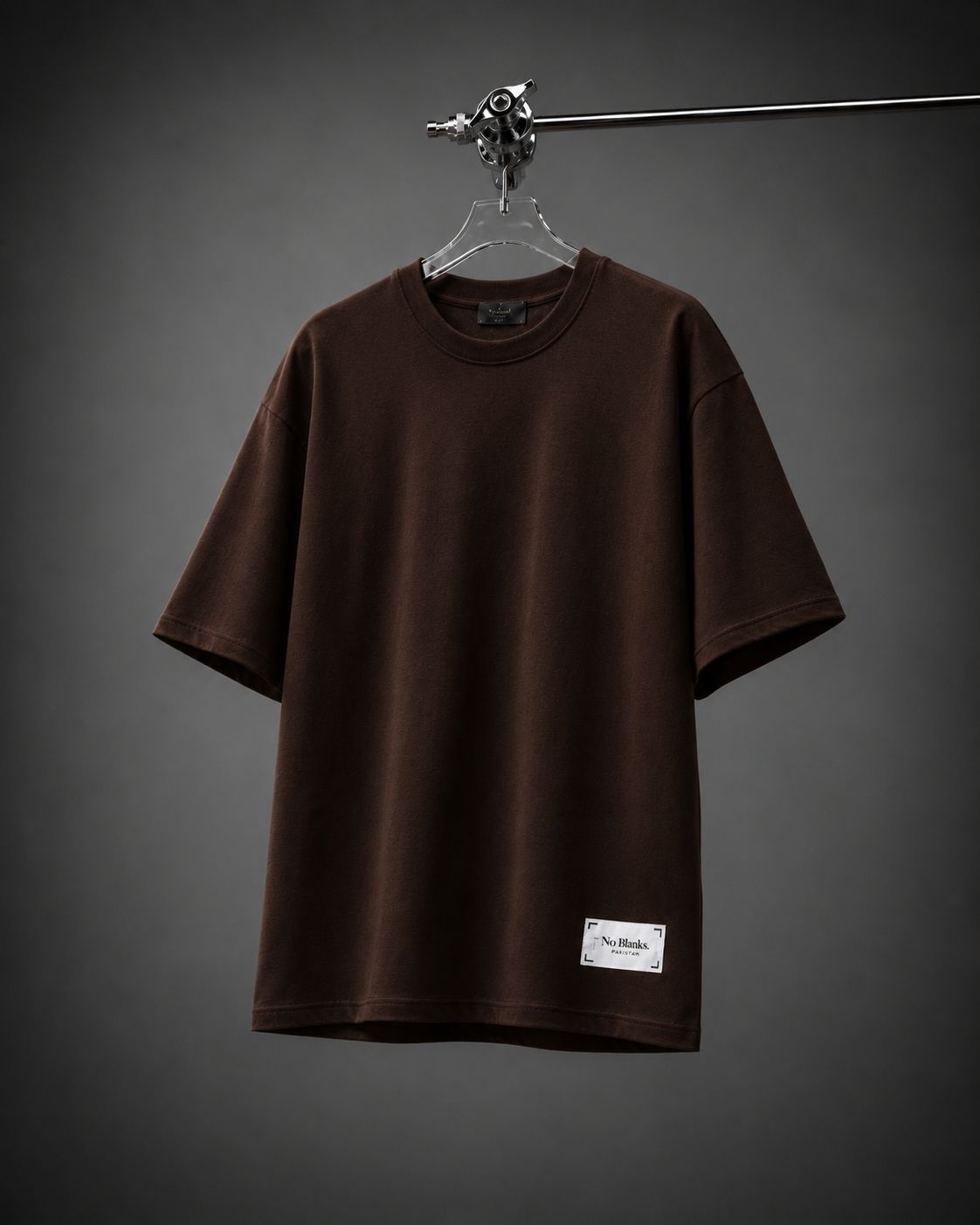 No Blanks Brown Oversized T-Shirt - Female Model Full Look
