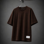 No Blanks Brown Oversized T-Shirt - Female Model Full Look