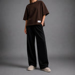 No Blanks Brown Oversized T-Shirt - Flat Hanger Shot