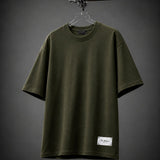 No Blanks Olive Green Oversized T-Shirt - Flat Hanger Shot